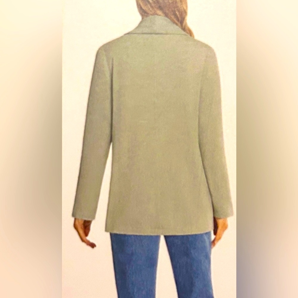 Max & Mia Drape Front Light Green Cardigan with Pockets XL NWT - Picture 2 of 6